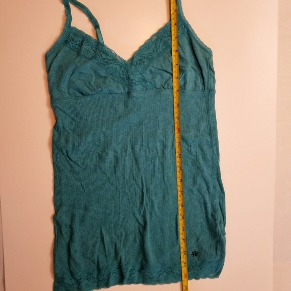 SO Camisole M Teal Blue Lace Trim - Picture 6 of 13